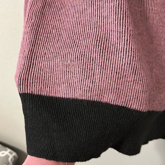 Roan + Ryan Evereve Black/Lilac Harper Pullover Striped Sweater Medium - Picture 7 of 13